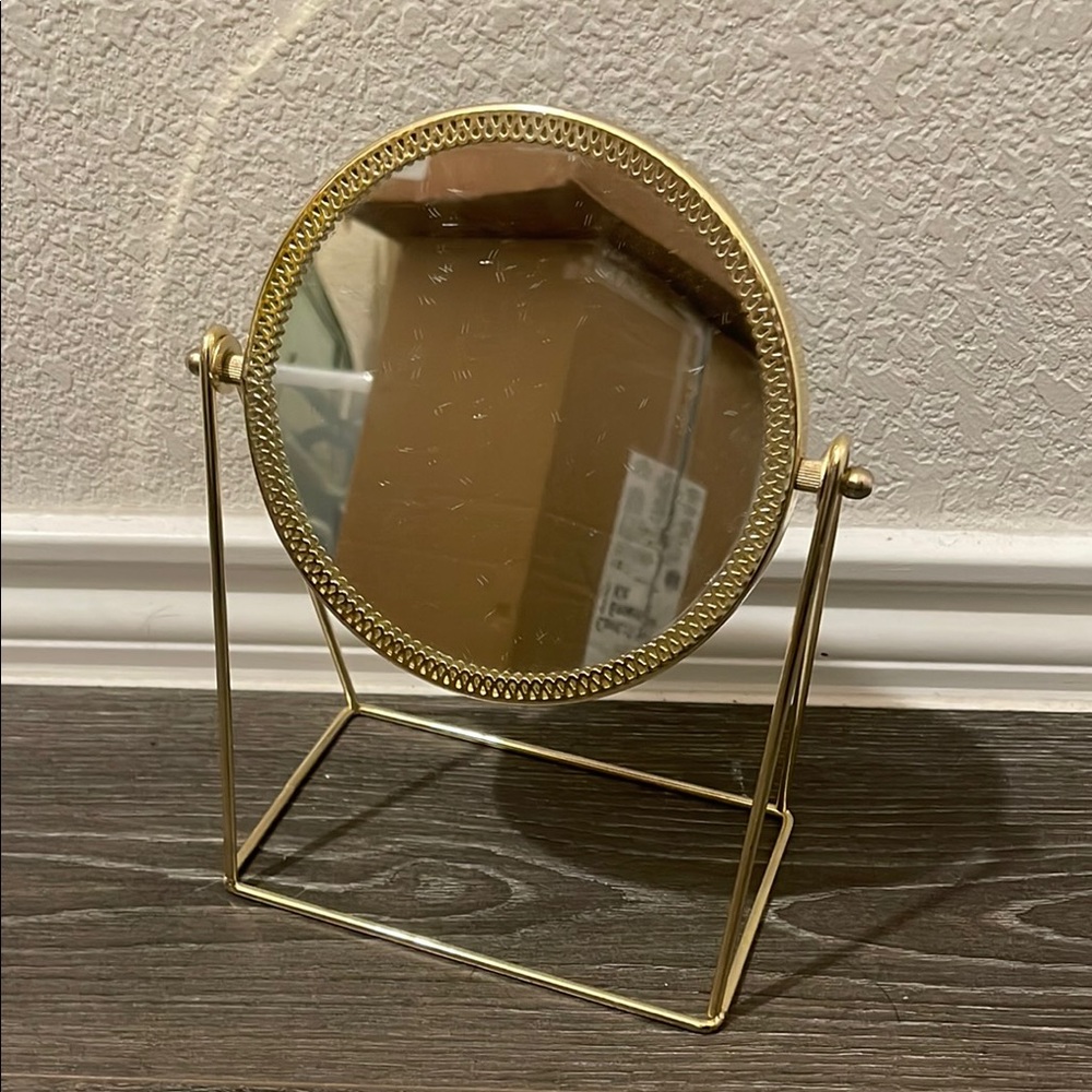 Elegant Gold Tabletop Mirror